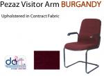 CHAIR PEZAZ VISITOR ARM BURGANDY