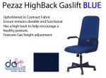 CHAIR PEZAZ H/BK GASLIFT ROYAL BLUE