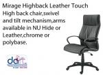 CHAIR MIRAGE H/BACK EXECUTIVE LEATHER BLACK