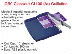 GUILLOTINE CLASSICUT CL100