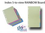 INDEX 5-TO-VIEW BOARD RAINBOW