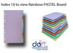 INDEX 10-TO-VIEW BOARD RAINBOW  PASTEL