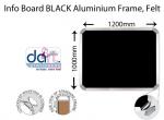 INFO BOARD 1200X1000 STD BLACK