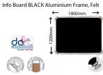INFO BOARD 1800X1200 ALUMIN FRAME BLACK
