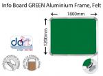 INFO BOARD 1800X1200 ALUMIN FRAME GREEN