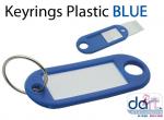 KEYRINGS PLASTIC BLUE