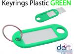 KEYRINGS PLASTIC GREEN