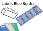 LABELS BLUE BORDER 70x37
