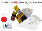LABELS C10  RED