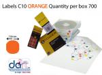 LABELS C10  ORANGE