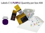 LABELS C13  PURPLE