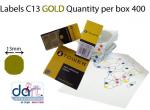 LABELS C13  GOLD