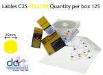 LABELS C25  YELLOW