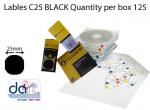 LABELS C25  BLACK
