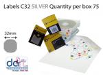 LABELS C32  SILVER