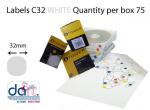 LABELS C32  WHITE