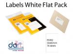LABELS 50 X 82 WHITE FLAT PACK