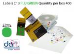 LABELS C13  .FLU GREEN