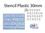 STENCIL 30MM PLASTIC