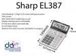 CALCULATOR SHARP EL387 .12D M/FUNCT.