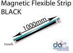 MAGNETIC STRIP 15mm x 1000mm  BLACK