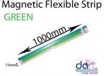 MAGNETIC STRIP 15mm x 1000mm  GREEN