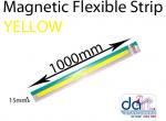 MAGNETIC STRIP 15mm x 1000mm YELLOW