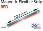 MAGNETIC STRIP 20mm x 1000mm RED