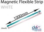 MAGNETIC STRIP 20mm x 1000mm WHITE