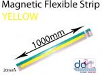 MAGNETIC STRIP 20mm x 1000mm YELLOW