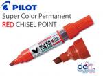 PERM  PILOT  V  SUPER COLOR CHISEL RED