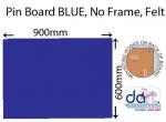 PINBOARD 900x600 N/F BLUE