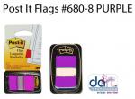 POST IT FLAGS #680-8 PURPLE