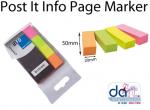 POST IT INFO  PAGE MARKERS BRILLIANT PKT4