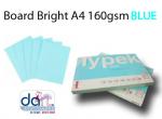 BOARD BRIGHT A4 160GSM BLUE