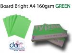 BOARD BRIGHT A4 160GSM GREEN