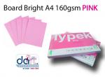 BOARD BRIGHT A4 160GSM PINK