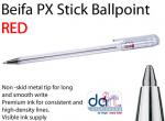 BEIFA Px STICK BALLPOINT PEN RED