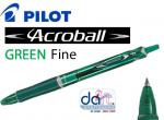 PILOT ACROBALL BALLPEN GREEN FINE 0.7MM