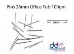 PINS 26mm OFFICE TUB  50g