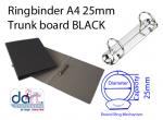 RINGBINDER A4 T/BOARD - BLACK