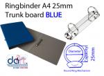 RINGBINDER A4 T/BOARD - BLUE