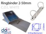 RINGBINDER C.O.L 2-50MM  WHITE