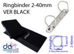 RINGBINDER 2-40MM VER BLACK