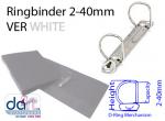 RINGBINDER 2-40MM VER WHITE