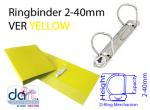 RINGBINDER 2-40MM VER YELLOW