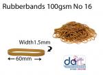 RUBBERBANDS 100gsm NO 16