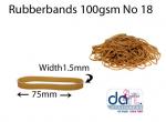 RUBBERBANDS 100gsm NO 18