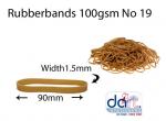 RUBBERBANDS 100gsm NO 19