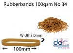 RUBBERBANDS 100gsm NO 34